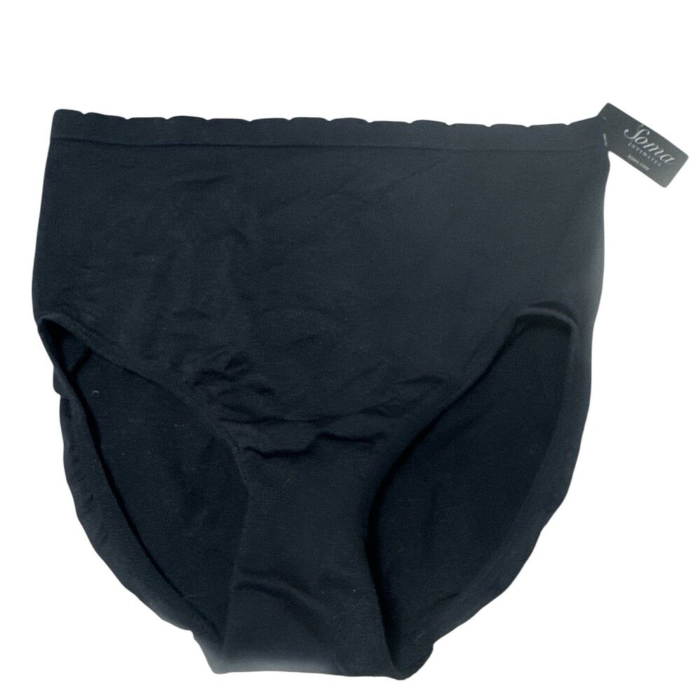 Soma Intimates Fabulous Panty Modern Brief Black Women’s Medium